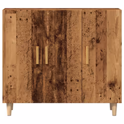 vidaXL Sideboard Console Cabinet Cupboard Storage Organiser Engineered Wood - old wood - Additional view 4