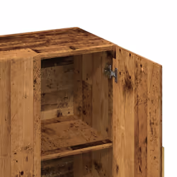 vidaXL Sideboard Console Cabinet Cupboard Storage Organiser Engineered Wood - old wood - Additional view 8