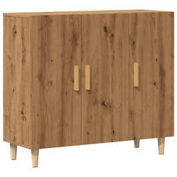 vidaXL Sideboard Console Cabinet Cupboard Storage Organiser Engineered Wood - artisan oak
