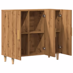 vidaXL Sideboard Console Cabinet Cupboard Storage Organiser Engineered Wood - artisan oak - Additional view 5