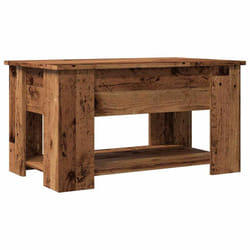 vidaXL Coffee Table Engineered Wood Couch Centre Accent Table Multi Colours - old wood