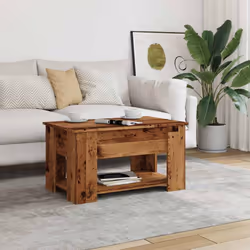 vidaXL Coffee Table Engineered Wood Couch Centre Accent Table Multi Colours - old wood