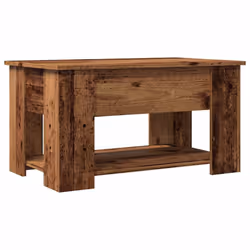 vidaXL Coffee Table Engineered Wood Couch Centre Accent Table Multi Colours - old wood - Additional view 6