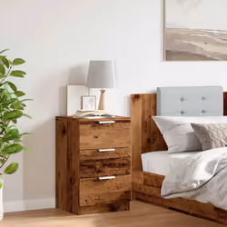 VidaXL 856933 nightstand/bedside table Wood - Additional view 3