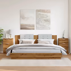 VidaXL 856935 nightstand/bedside table Oak