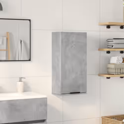 vidaXL Wall-mounted Bathroom Cabinet Toilet Vanity Unit Cupboard Concrete Grey - Additional view 3
