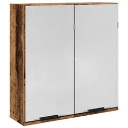 vidaXL Bathroom Mirror Cabinet Vanity Unit Wall Cabinet Storage Wall Cupboard - old wood