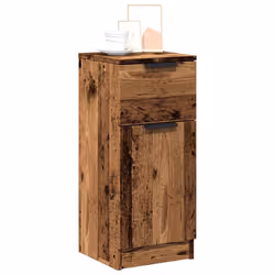 vidaXL Sideboards 2 pcs Old Wood 30x30x70 cm Engineered Wood cabinet cupboard