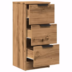 vidaXL Sideboard Telephone Cabinet Nightstand Side Cabinet Engineered Wood - artisan oak, 2 pcs - Additional view 7