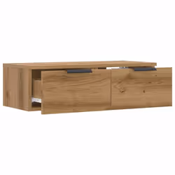vidaXL Wall Cabinet Floating TV Unit Wall Mount Media Cabinet Engineered Wood - artisan oak