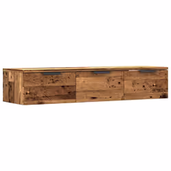 vidaXL Wall Cabinet Floating TV Unit Media Cabinet Storage Engineered Wood - old wood