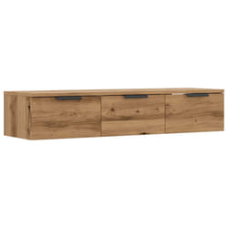 vidaXL Wall Cabinet Floating TV Unit Media Cabinet Storage Engineered Wood - artisan oak