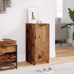 vidaXL Shoe Cabinet Shoe Cupboard Shelf Shoe Rack Shoe Storage Engineered Wood - old wood