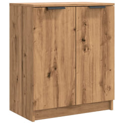 vidaXL Shoe Cabinet Engineered Wood Hall Shoe Holder Cupboard Organiser Shelf - artisan oak