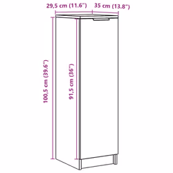 vidaXL Shoe Cabinet Shoe Cupboard Shoe Rack Shelf Old Wood Engineered Wood - Additional view 9