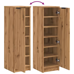 vidaXL Shoe Cabinet Shoe Cupboard Shoe Rack Shelf Artisan Oak Engineered Wood - Additional view 6