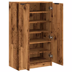 vidaXL Shoe Cabinet Shoe Cupboard Shoe Rack Shelf Old Wood Engineered Wood - Additional view 4