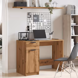 vidaXL Desk Artisan Oak 100x50x75 cm Engineered Wood office desk