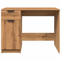 vidaXL Desk Artisan Oak 100x50x75 cm Engineered Wood office desk - Additional view 4