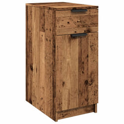 vidaXL Desk Cabinet Desk Cupboard Home Office Storage Cabinet Engineered Wood - old wood