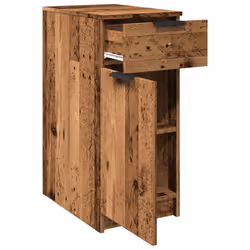 vidaXL Desk Cabinet Desk Cupboard Home Office Storage Cabinet Engineered Wood - old wood - Additional view 7