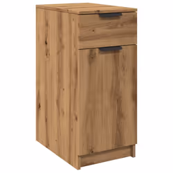 vidaXL Desk Cabinet Desk Cupboard Home Office Storage Cabinet Engineered Wood - artisan oak