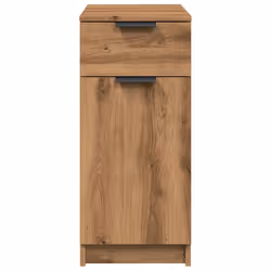 vidaXL Desk Cabinet Desk Cupboard Home Office Storage Cabinet Engineered Wood - artisan oak - Additional view 4