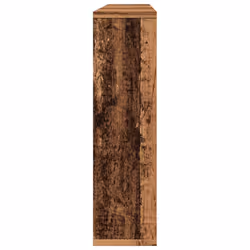vidaXL Mirror Cabinet with LED Wall Cosmetic Mirror Old Wood Engineered Wood - Additional view 6