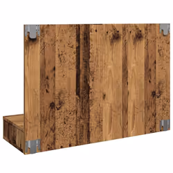 vidaXL Mirror Cabinet with LED Washroom Storage Cabinet Bathroom Vanity Unit - old wood - Additional view 6