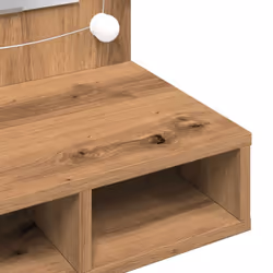 vidaXL Mirror Cabinet with LED Washroom Storage Cabinet Bathroom Vanity Unit - artisan oak - Additional view 10