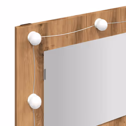 vidaXL Mirror Cabinet with LED Washroom Storage Cabinet Bathroom Vanity Unit - artisan oak - Additional view 9