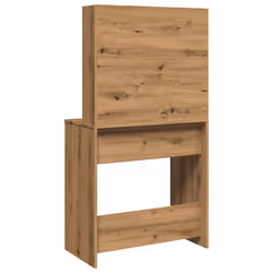 vidaXL Dressing Table with Mirror Bedroom Makeup Vanity Desk Cosmetic Table - artisan oak - Additional view 5