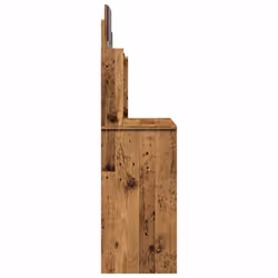 vidaXL Dressing Table with Mirror Dressing Room Cosmetic Table Vanity Table - old wood - Additional view 4