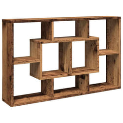 vidaXL Wall Shelf Home Living Room Hanging Rack Floating Shelf Engineered Wood - old wood