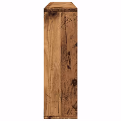 vidaXL Wall Shelf Home Living Room Hanging Rack Floating Shelf Engineered Wood - old wood - Additional view 4