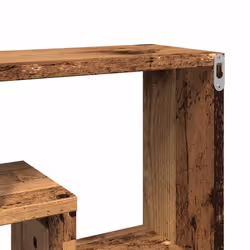 vidaXL Wall Shelf Home Living Room Hanging Rack Floating Shelf Engineered Wood - old wood - Additional view 7