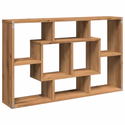 vidaXL Wall Shelf Home Living Room Hanging Rack Floating Shelf Engineered Wood - artisan oak - Additional view 5
