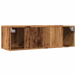 vidaXL TV Cabinet Entertainment Centre Media TV Unit TV Stand Engineered Wood - old wood, 2 pcs - Additional view 6