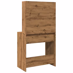 vidaXL Dressing Table with LED Vanity Table Makeup Vanity Desk Cosmetic Table - artisan oak - Additional view 6
