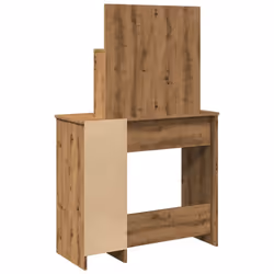 vidaXL Dressing Table with LED Vanity Table Makeup Vanity Desk Cosmetic Table - artisan oak - Additional view 6