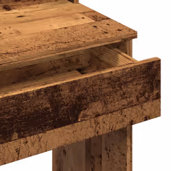 vidaXL Dressing Table with LED Lights Cosmetic Table Makeup Desk - old wood - Additional view 10