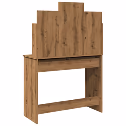 vidaXL Dressing Table with LED Lights Cosmetic Table Makeup Desk - artisan oak - Additional view 8