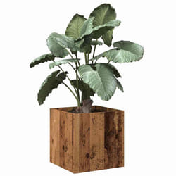 vidaXL Planter Box Old Wood 40x40x40 cm Engineered Wood flower box planter pot