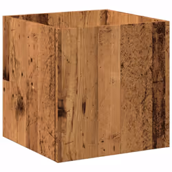 vidaXL Planter Box Old Wood 40x40x40 cm Engineered Wood flower box planter pot - Additional view 5