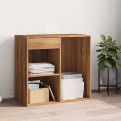 vidaXL Cosmetic Cabinet Dressing Room Storage Makeup Cupboard Engineered Wood - artisan oak