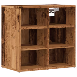 vidaXL Shoe Cabinet Hallway Wall Mounted Shoe Storage Rack Shelf Cupboard - old wood, 1 pcs