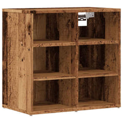 vidaXL Shoe Cabinet Hallway Wall Mounted Shoe Storage Rack Shelf Cupboard - old wood, 1 pcs