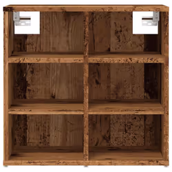 vidaXL Shoe Cabinet Hallway Wall Mounted Shoe Storage Rack Shelf Cupboard - old wood, 2 pcs - Additional view 4