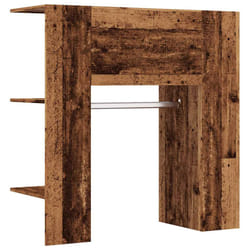 vidaXL Hallway Cabinet Wall Mounted Cabinet Hall Shelving Engineered Wood - old wood