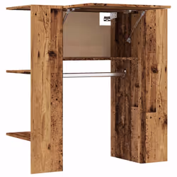 vidaXL Hallway Cabinet Wall Mounted Cabinet Hall Shelving Engineered Wood - old wood - Additional view 4